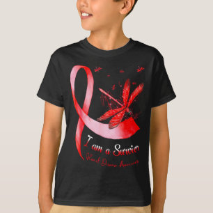Ich bin ein Überlebender Monat der Herzkrankheiten T-Shirt