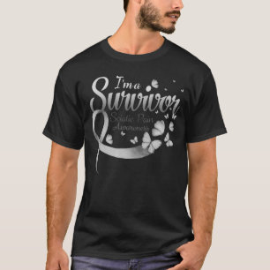 Ich bin ein Überlebender Sciatic Pain Awareness Bu T-Shirt