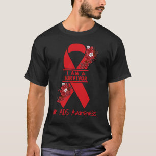 Ich bin ein Überlebender von HIV-Aids-Bewusstsein T-Shirt