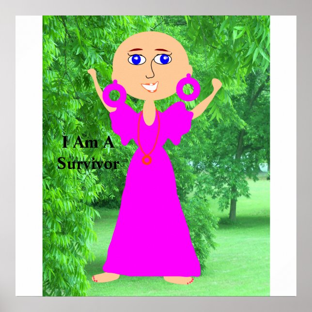 Ich bin ein Überlebenspposter Poster (Vorne)