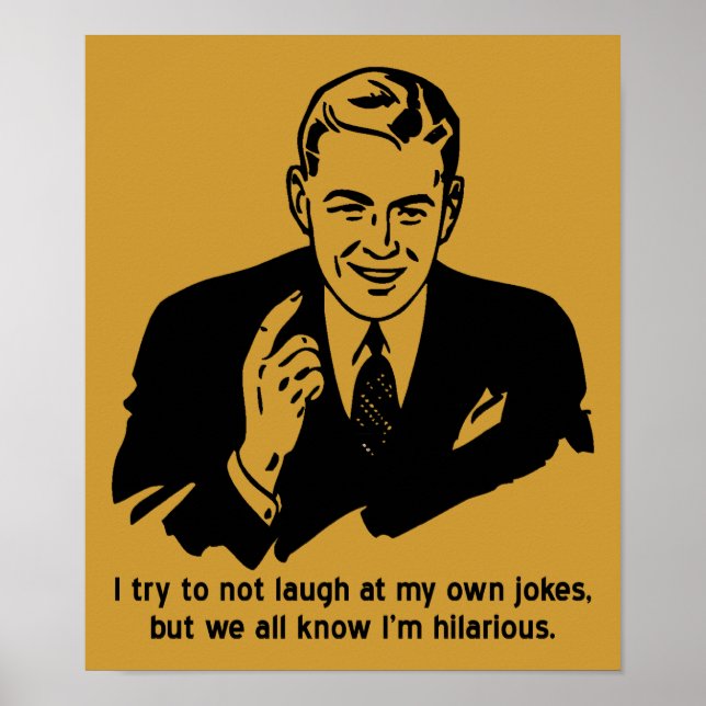 Ich bin ein Unglaublich witzig Sternenzeichen Poster (Vorne)