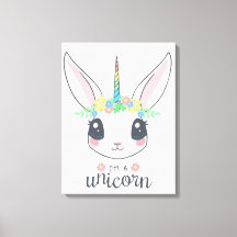 Ich bin ein Unicorn Bunny (Niedliche Kunst für Mäd