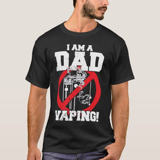 Ich bin ein Vater gegen das Vaping der strengen El T-Shirt (Vorderseite)