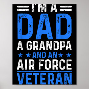 Ich bin ein Vater Großvater Luftwaffe Veteran Not  Poster