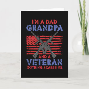 Ich bin ein Vater, Großvater und Veteran - Veteran Karte