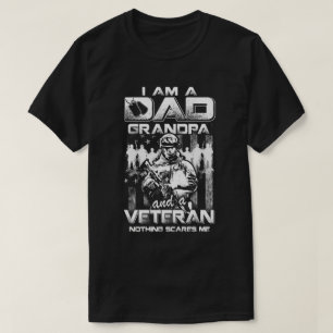 Ich bin ein Vater Opa und ein Veteran Nichts kümme T-Shirt