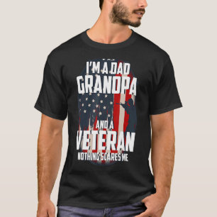 Ich bin ein Vater Opa und ein Veteran nichts macht T-Shirt