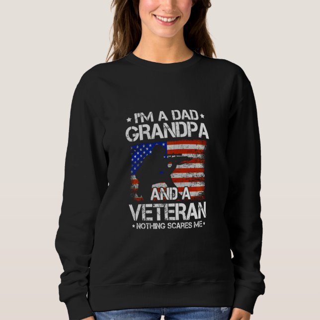 Ich bin ein Vater Opa und eine alte amerikanische  Sweatshirt (Vorderseite)