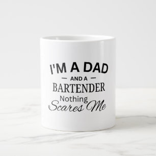 Ich bin ein Vater und ein Barkeeper Nichts schreck Jumbo-Tasse