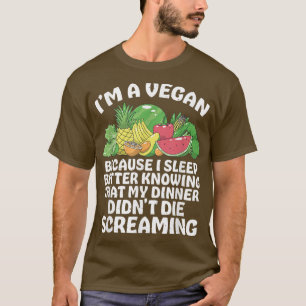 Ich bin ein Veganes Gemüse Obst Lebensmittel Vegan T-Shirt