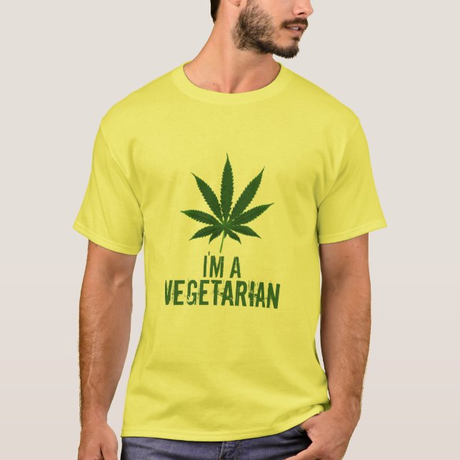 Ich bin ein vegetarischer T - Shirt (Vorderseite)