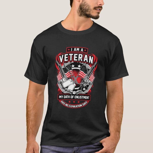 Ich bin ein Veteran, den Eid kein T-Shirt (Vorderseite)