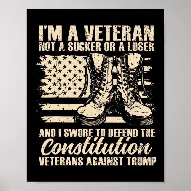 Ich bin ein Veteran, kein Dummkopf oder Verlierer, Poster (Vorne)