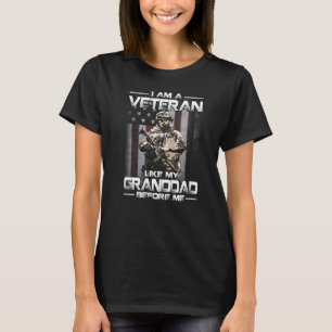 Ich bin ein Veteran wie mein Großvater vor meiner T-Shirt