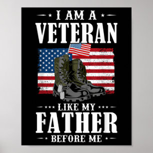 Ich bin ein Veteran wie mein Vater vor mir Amerika Poster