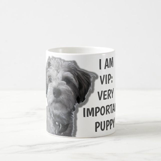 Ich bin ein VIP: Sehr wichtiger Welpe, niedlicher  Kaffeetasse (Mittel)