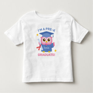 Ich bin ein Vorkalier-Graduat, Niedlich Pink-Owl-G Kleinkind T-shirt