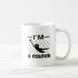 Ich bin ein Wächter - Fußball-Torhüterentwürfe Kaffeetasse