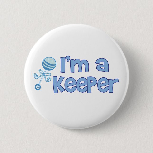 Ich bin ein Wächter (neues Baby) Button (Vorderseite)