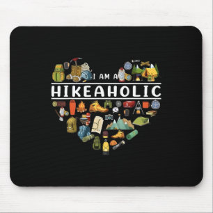 Ich bin ein Wanderholiker, wandersüchtiger Vintage Mousepad