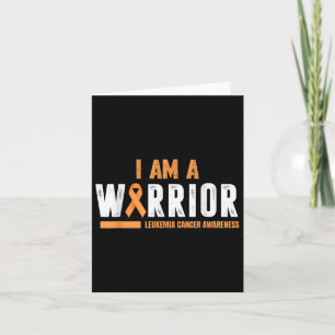 Ich bin ein Warrior Leukämie Krebs Bewusstsein Karte