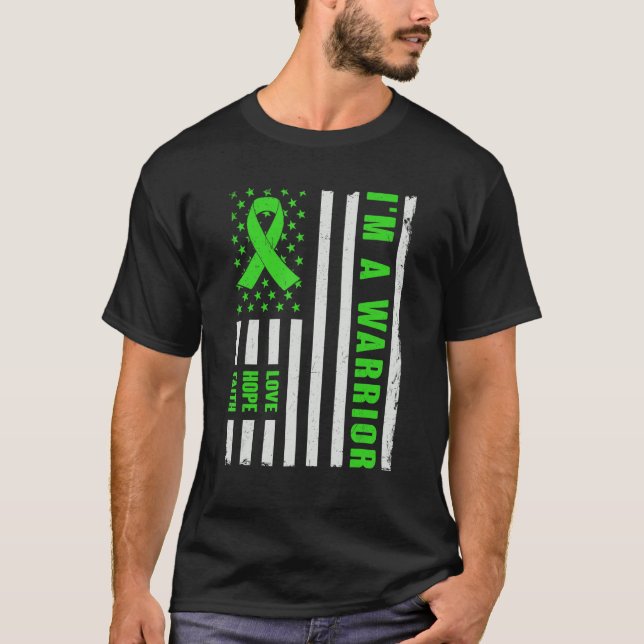 Ich bin ein Warrior Lymphoma Awareness T-Shirt (Vorderseite)