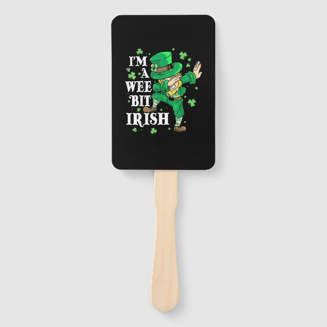 Ich bin ein Wee Bit Irish St Patrick's Day Liebhab Fächer (Vorderseite)