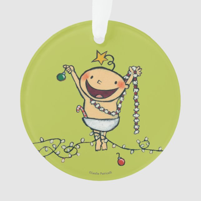 Ich bin ein Weihnachtsbaum! Ornament (Vorderseite)