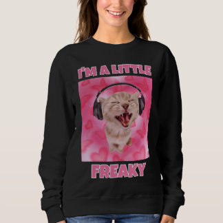 Ich bin ein wenig verrückte Katzenmütterinnen Sweatshirt