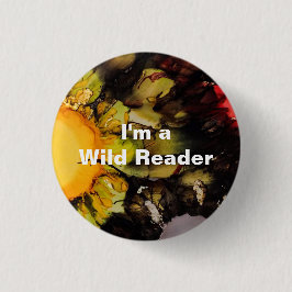 Ich bin ein wilder Leser - xanthischer Knopf Button