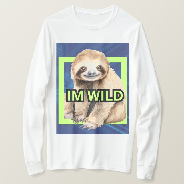 Ich bin ein wildes Herrenhemd T-Shirt (Design vorne)