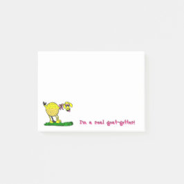 Ich bin ein wirklicher Ziege-Empfänger klebrige Post-it Klebezettel
