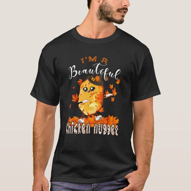 Ich bin ein wunderschönes Hühnchen Nugget Dabbing  T-Shirt (Vorderseite)