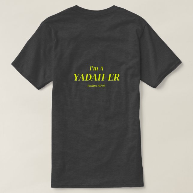 Ich bin ein Yadah-er T-Shirt (Design Rückseite)