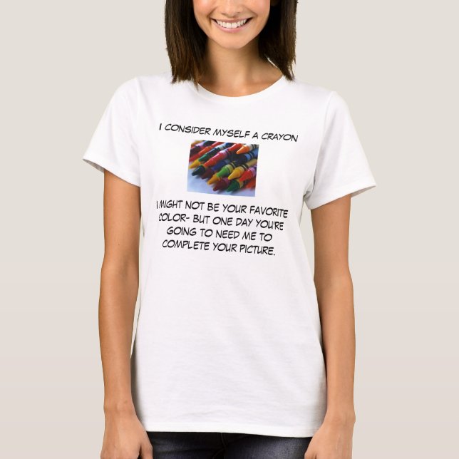 Ich bin ein Zeichenstift T-Shirt (Vorderseite)