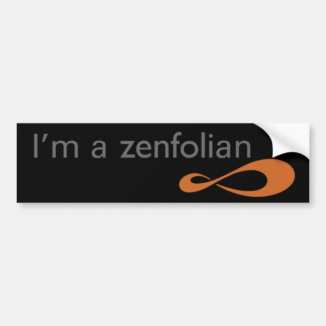 Ich bin ein Zenfolian Autoaufkleber (Vorne)