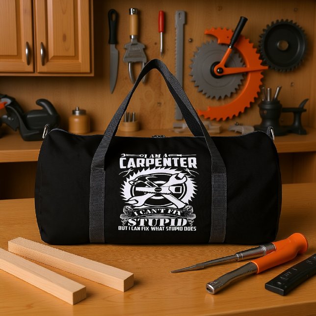 Ich bin ein Zimmermann  Duffle Bag (Von Creator hochgeladen)
