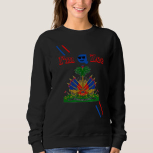 Ich bin ein Zoe 1804 Haitianische Flagge Sam Promo Sweatshirt