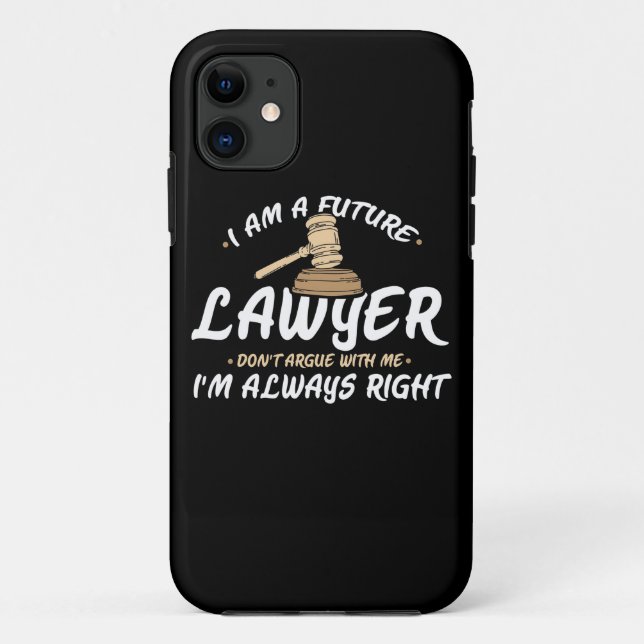 Ich bin ein zukünftiger Anwalt Case-Mate iPhone Hülle (Rückseite)