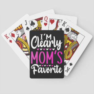 Ich bin eindeutig Mamas Liebling Spielkarten