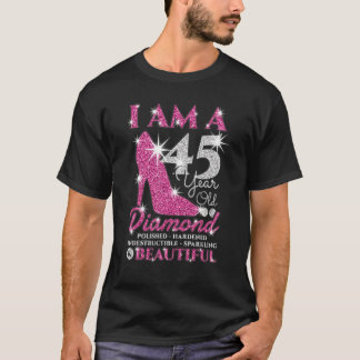 Ich bin eine 45-jährige Diamantenfrau am 45. Gebur T-Shirt