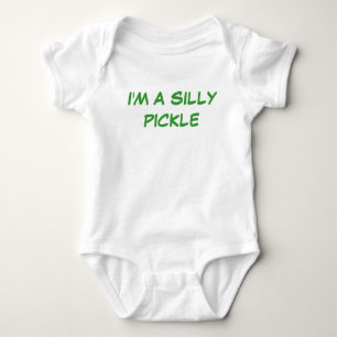 Ich bin EINE ALBERNE ESSIGGURKE Baby Strampler