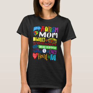 Ich bin eine Autismus-Mama, leere Brieftasche S St T-Shirt