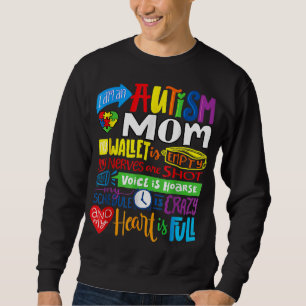 Ich bin eine Autismus Mama Wallet Empty Proud Auti Sweatshirt