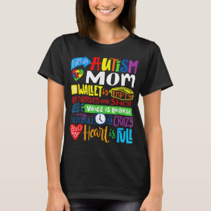 Ich bin eine Autismus Mama Wallet Empty Proud Auti T-Shirt