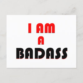 Ich bin eine Badass-Flash-Karte mit täglicher Best Feiertagspostkarte