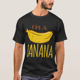 Ich bin eine Bananenparty Obst Vegan Vegetarisch L T-Shirt