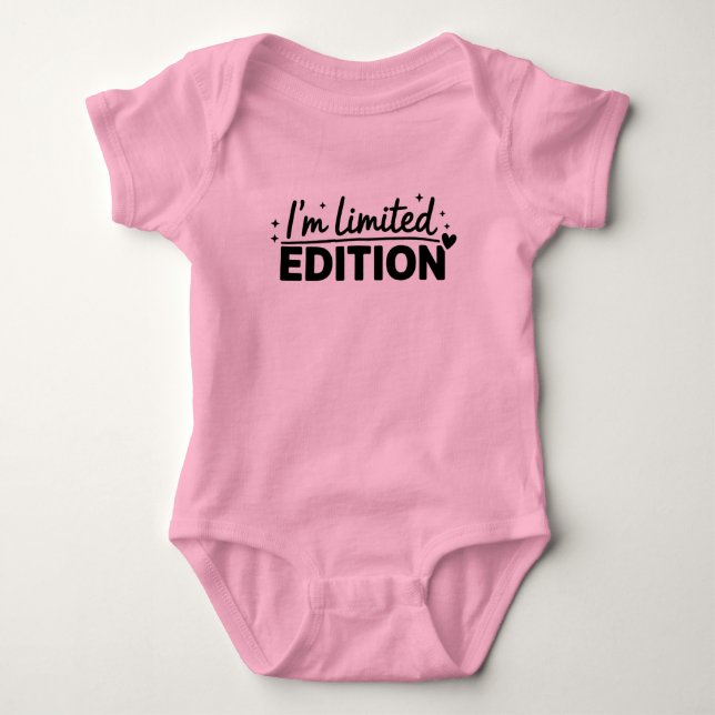 ICH BIN EINE BEGRENZTE AUSGABE BABY STRAMPLER (Vorderseite)