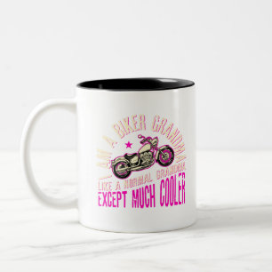 Ich bin eine Biker-Oma Cool Lustiges Geschenk für Zweifarbige Tasse