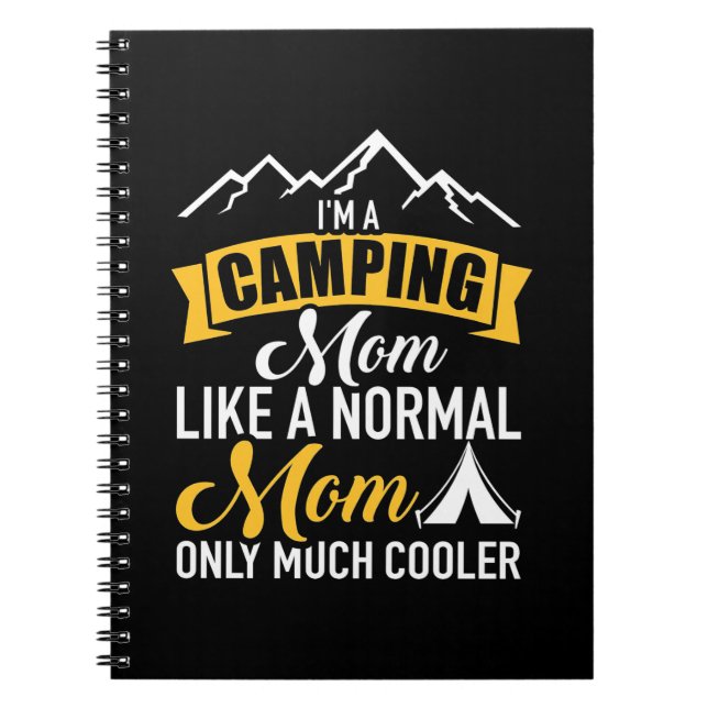 Ich bin eine Camping Mutter Notizblock (Vorderseite)